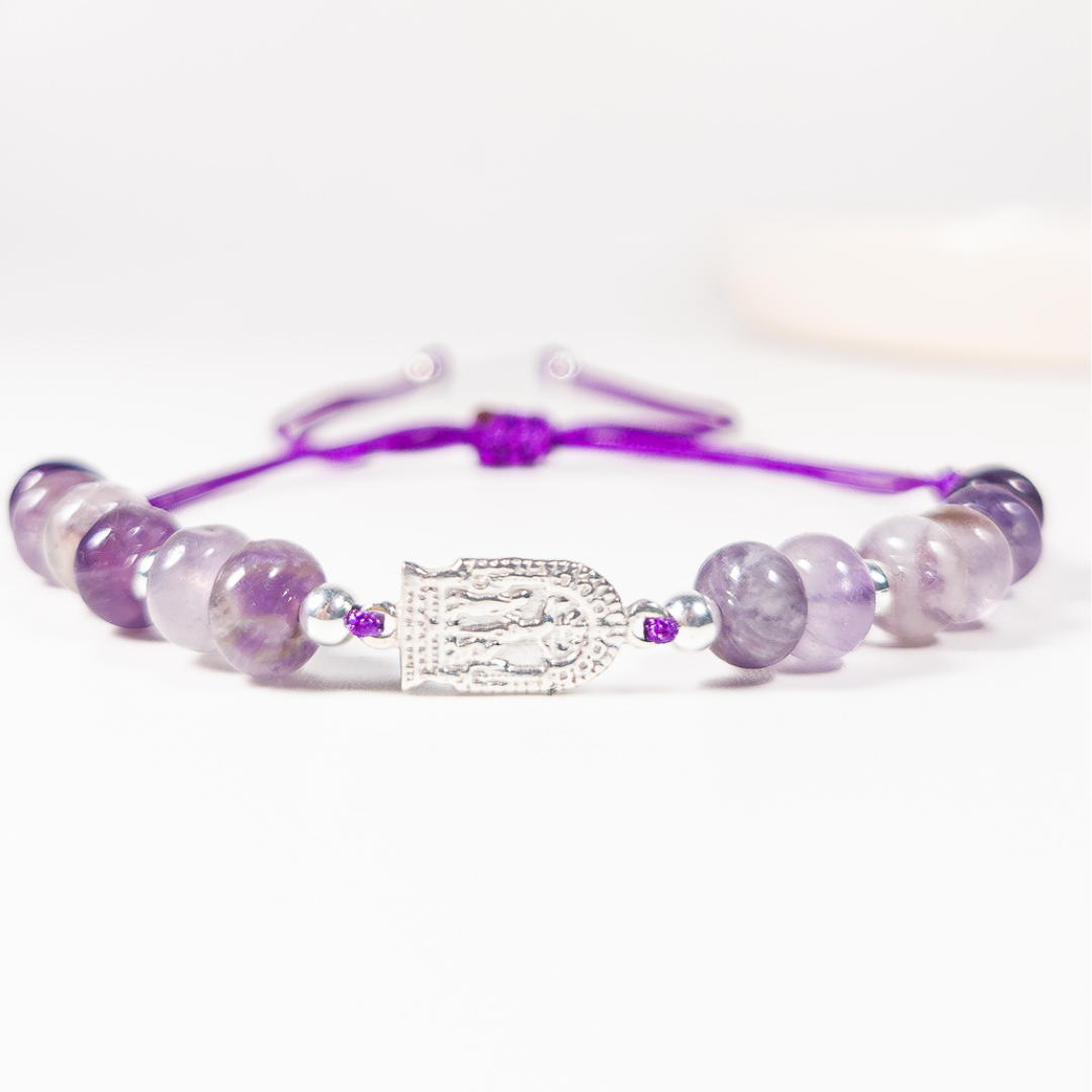 Pulsera Señor de los Milagros - Amatista