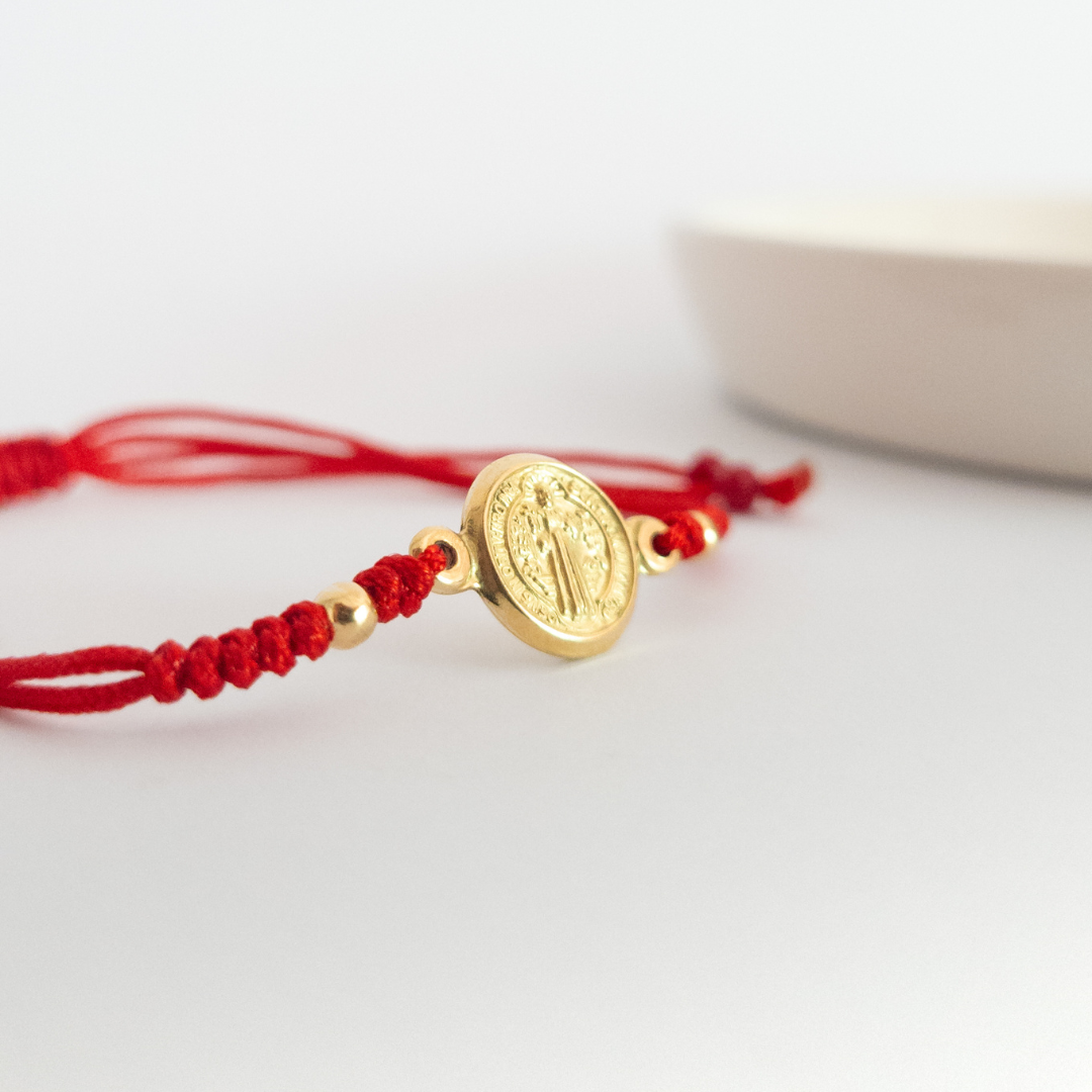 Pulsera San Benito - Oro 18k