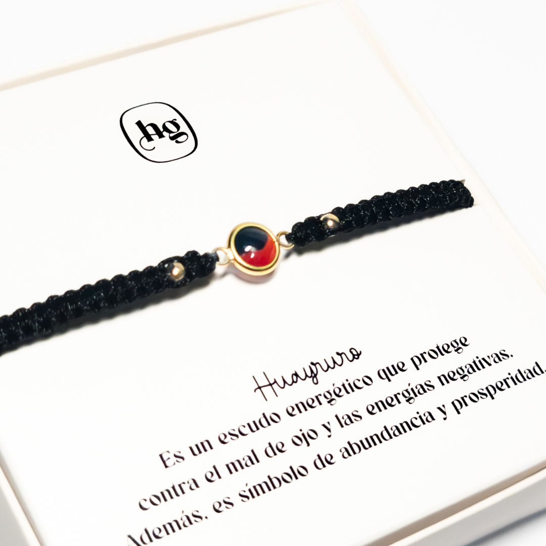 Pulsera Huayruro Encapsulado II - Oro 18k