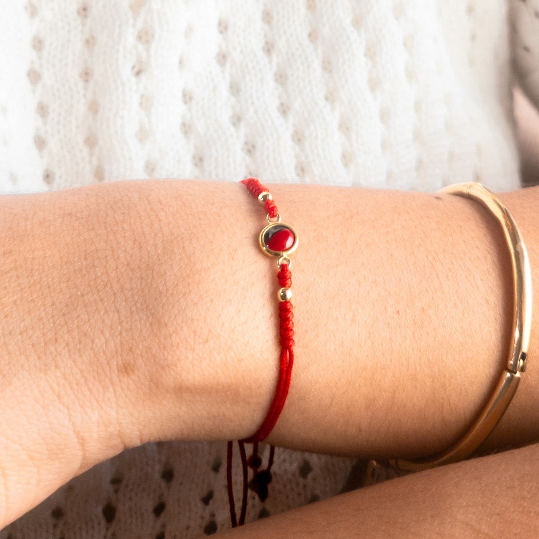 Pulsera Dije Huayruro - Oro 18k
