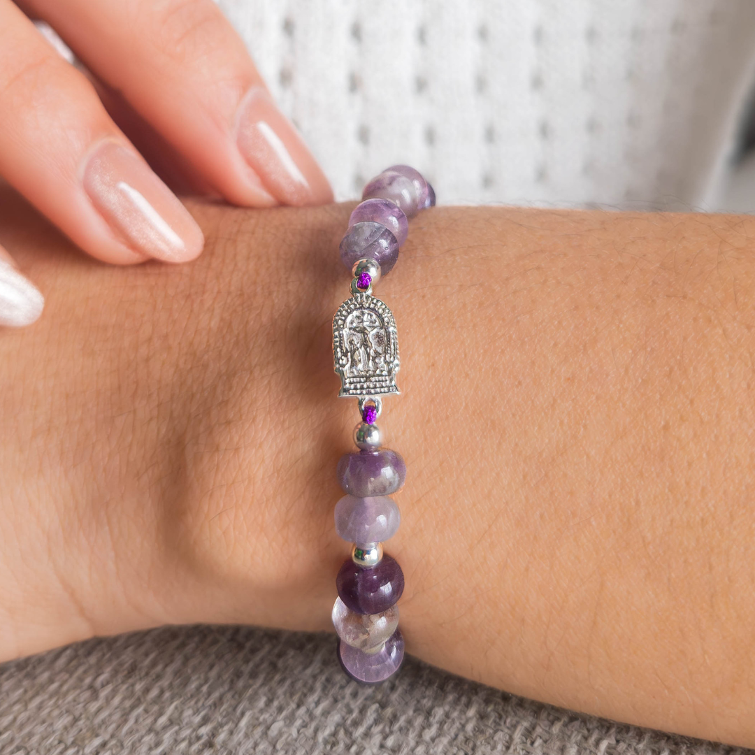 Pulsera Señor de los Milagros - Amatista