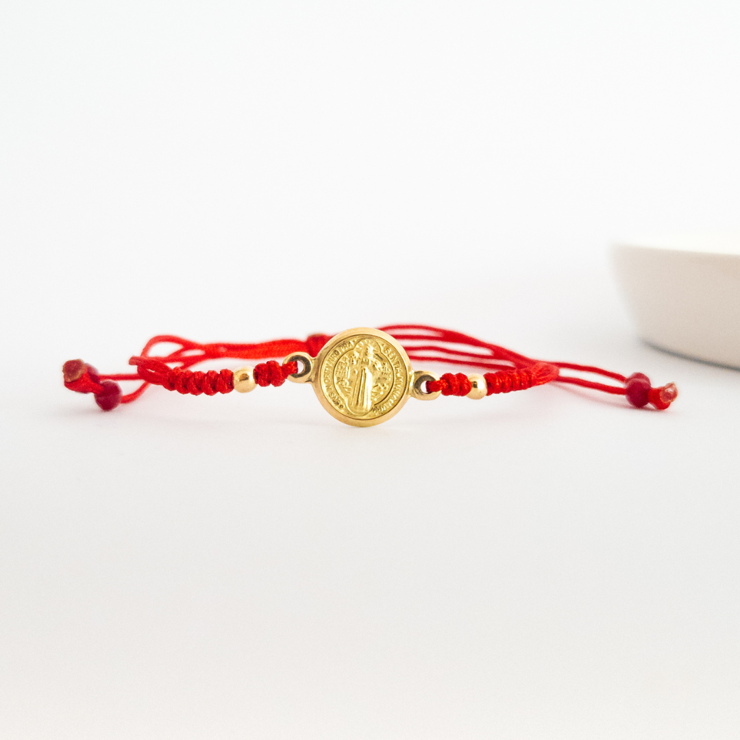 Pulsera San Benito - Oro 18k
