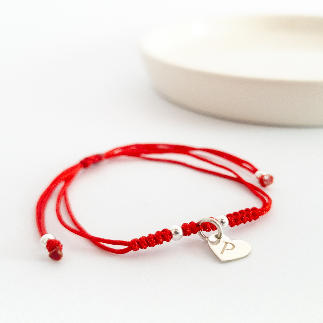 Pulsera Corazón Inicial