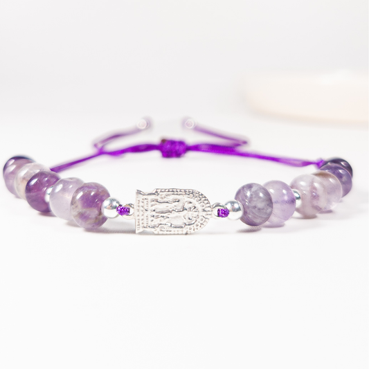 Pulsera Señor de los Milagros - Amatista