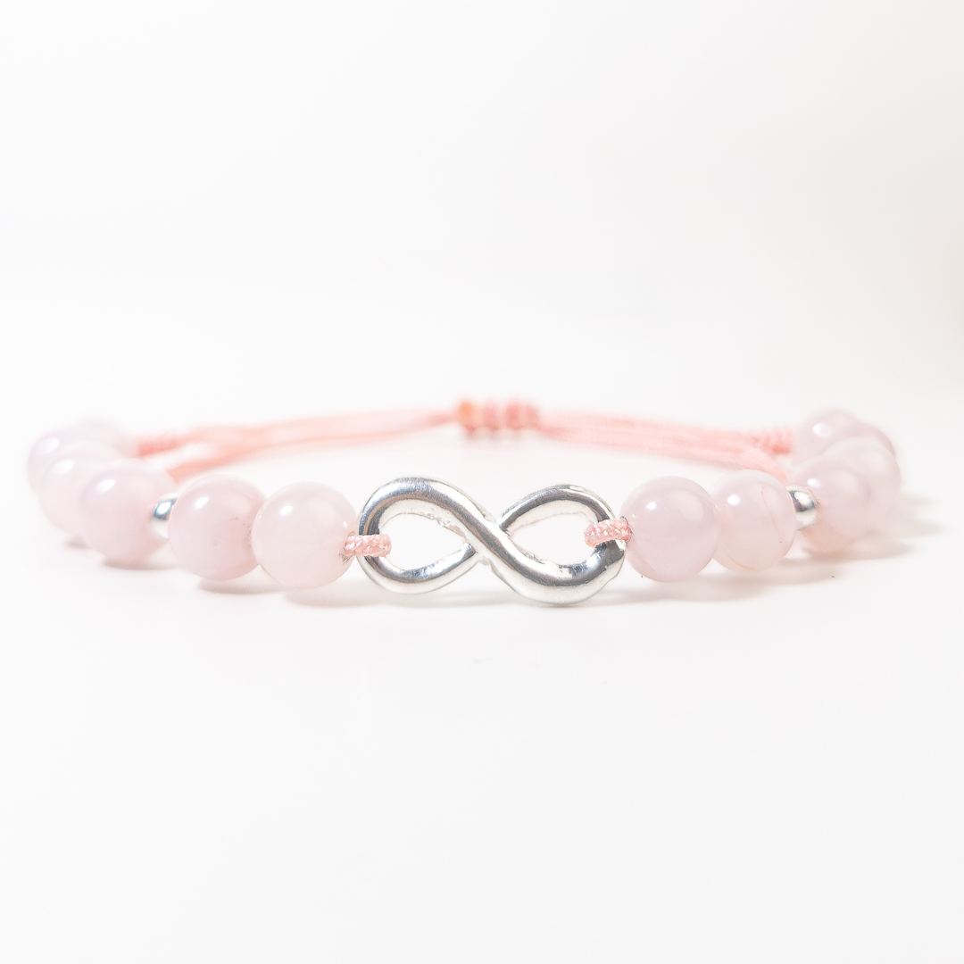 Pulsera Amor Infinito - Cuarzo Rosa