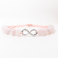 Pulsera Amor Infinito - Cuarzo Rosa