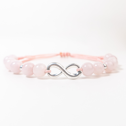Pulsera Amor Infinito - Cuarzo Rosa