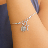 Pulsera San Benito y Cruz