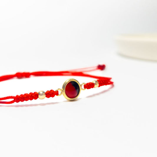 Pulsera Dije Huayruro - Oro 18k