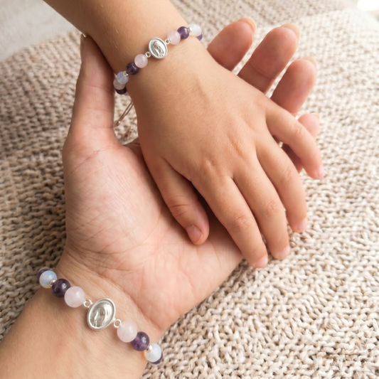 Dúo Pulsera Amparo - Virgen María