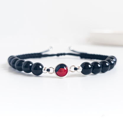 Pulsera Huayruro - Turmalina Negra