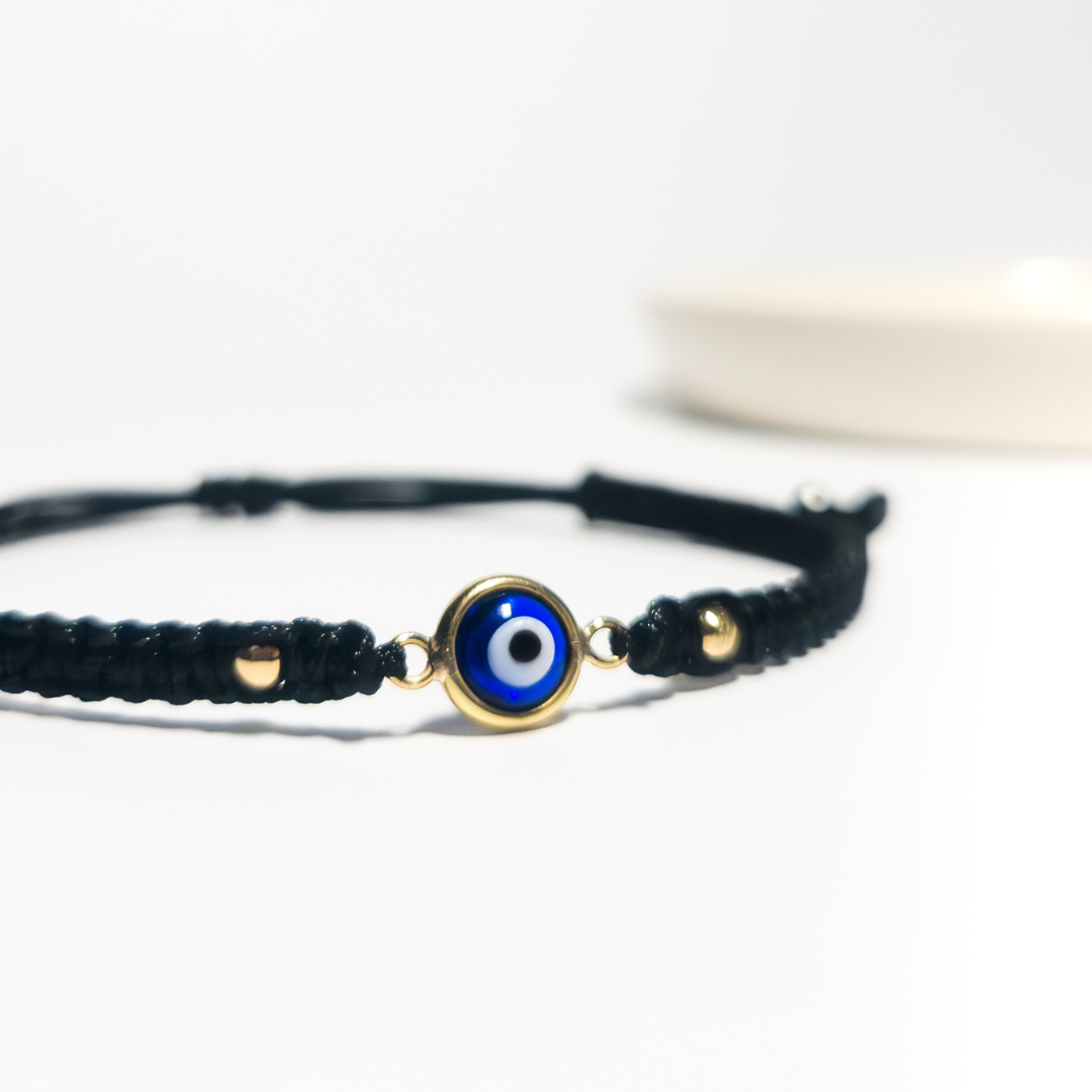 Pulsera Ojo Turco Azul II - Oro 18k