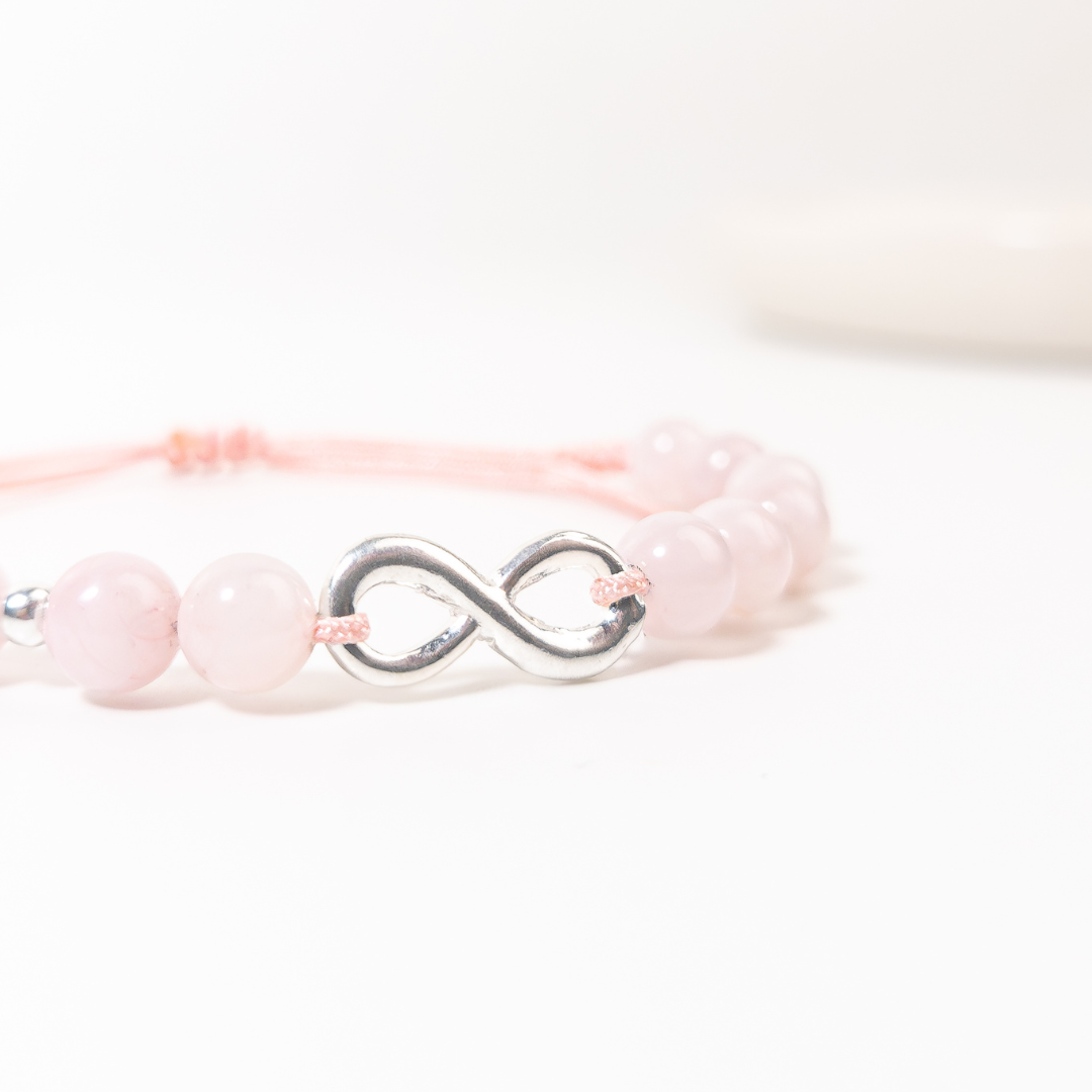Pulsera Amor Infinito - Cuarzo Rosa