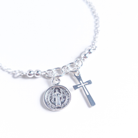 Pulsera San Benito y Cruz