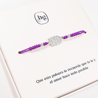 Pulsera Señor de los Milagros - Morado