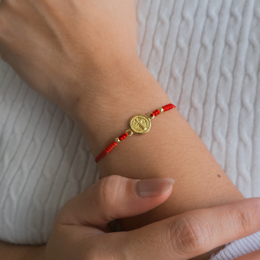 Pulsera San Benito - Oro 18k