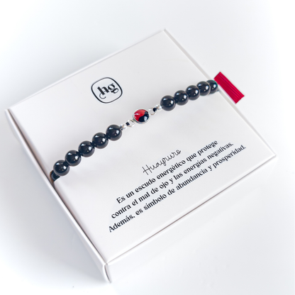 Pulsera Huayruro - Turmalina Negra