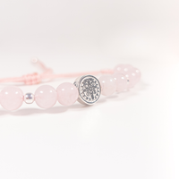 Pulsera San Benito - Cuarzo Rosa