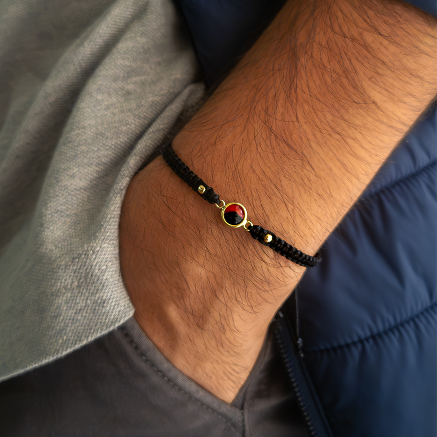 Pulsera Huayruro Encapsulado II - Oro 18k