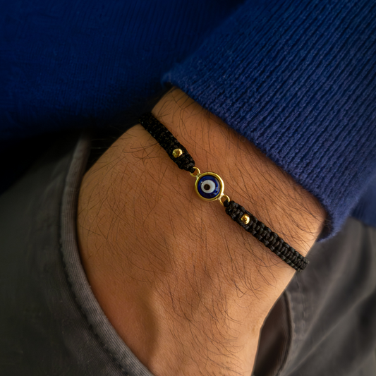 Pulsera Ojo Turco Azul II - Oro 18k