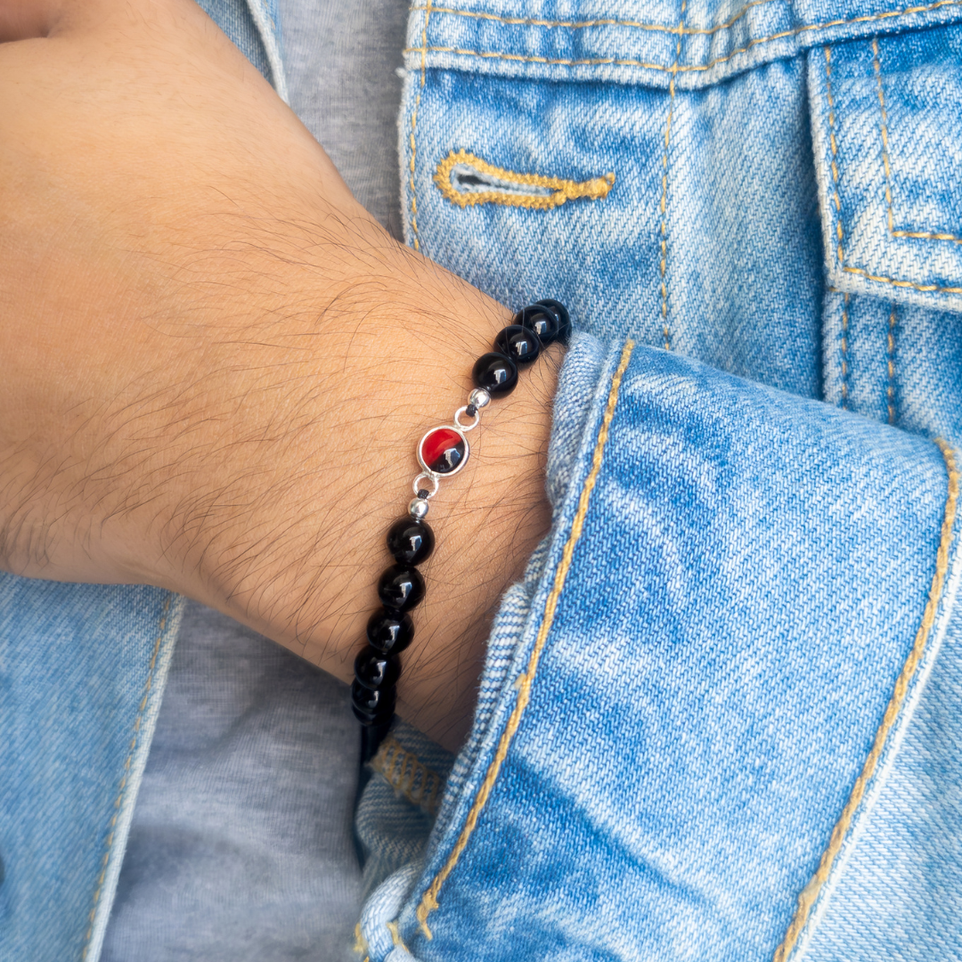 Pulsera Huayruro - Turmalina Negra
