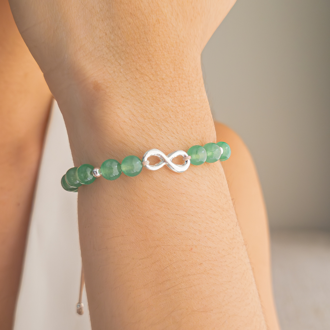 Pulsera Lazo Eterno - Jade