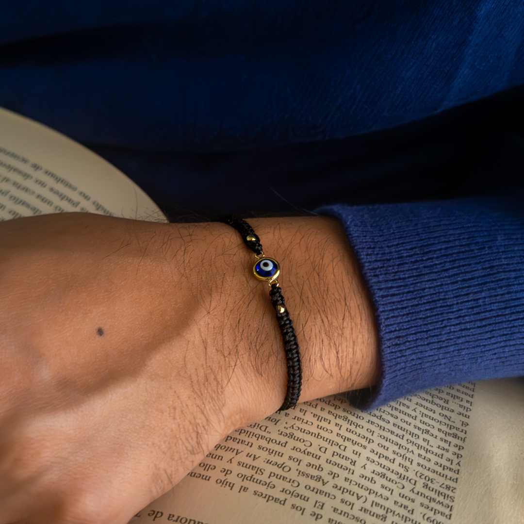 Pulsera Ojo Turco Azul II - Oro 18k