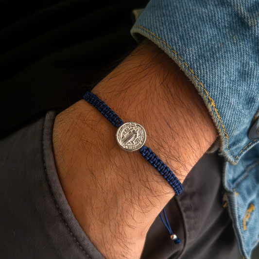 Pulsera San Benito III - Azul Marino